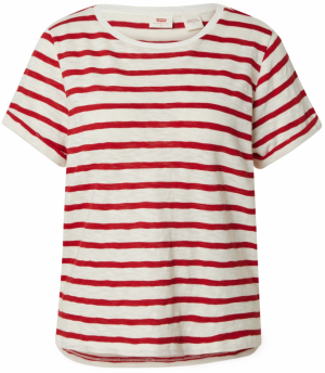 LEVI'S ® Tričko 'Margot'  čerešňová / biela