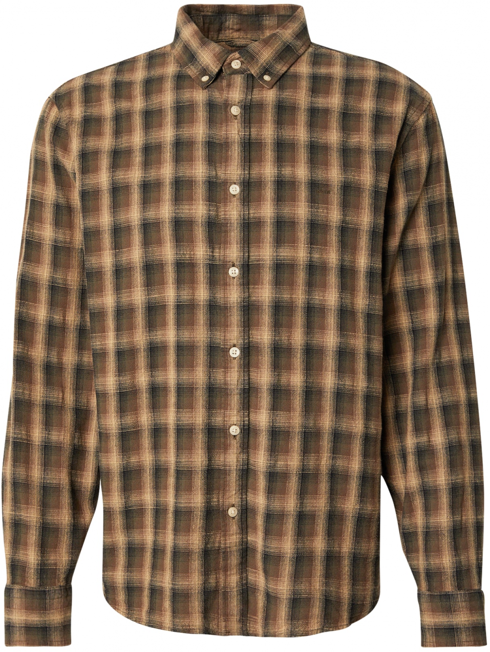 LEVI'S ® Košeľa 'Authentic'  hnedá / kapučíno / tmavohnedá / čierna