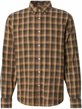 LEVI'S ® Košeľa 'Authentic'  hnedá / kapučíno / tmavohnedá / čierna