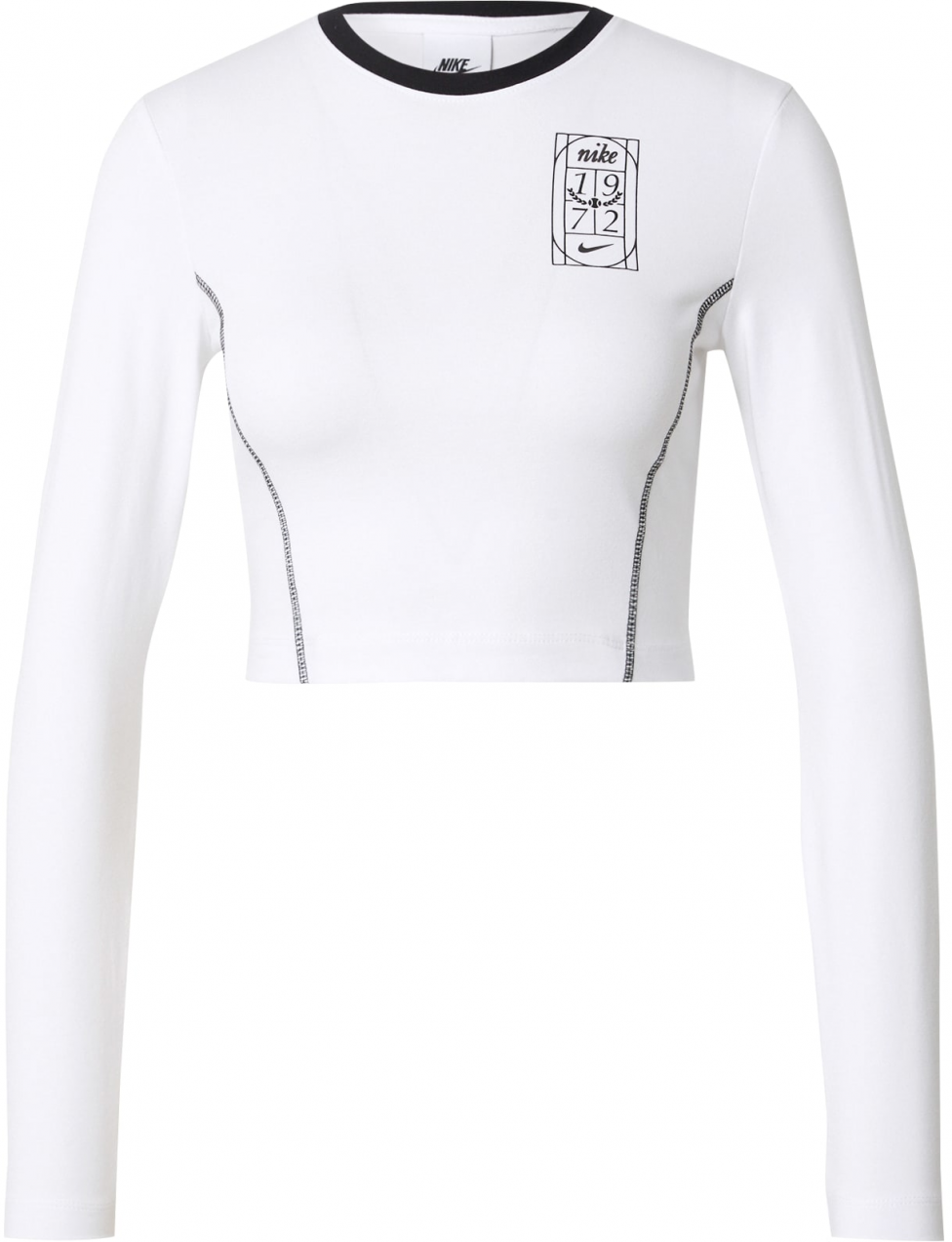 Nike Sportswear Tričko  čierna / biela