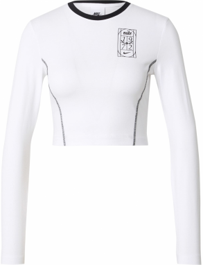 Nike Sportswear Tričko  čierna / biela