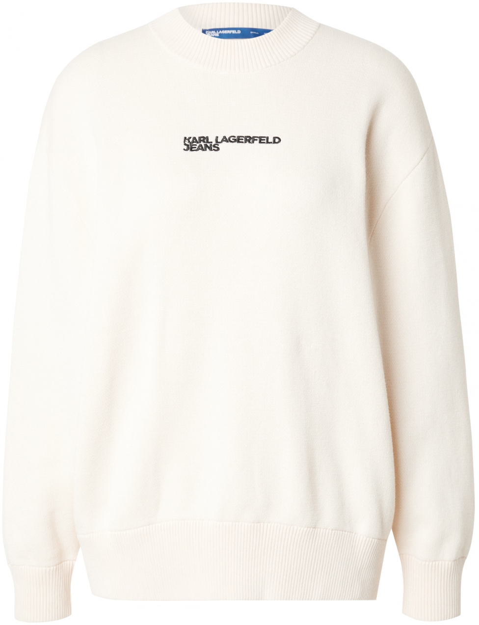 KARL LAGERFELD JEANS Sveter  béžová / čierna