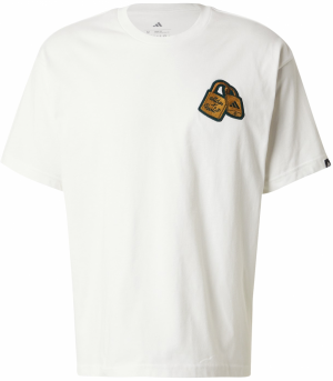 ADIDAS SPORTSWEAR Funkčné tričko 'PONT LOCK'  hnedá / čierna / biela