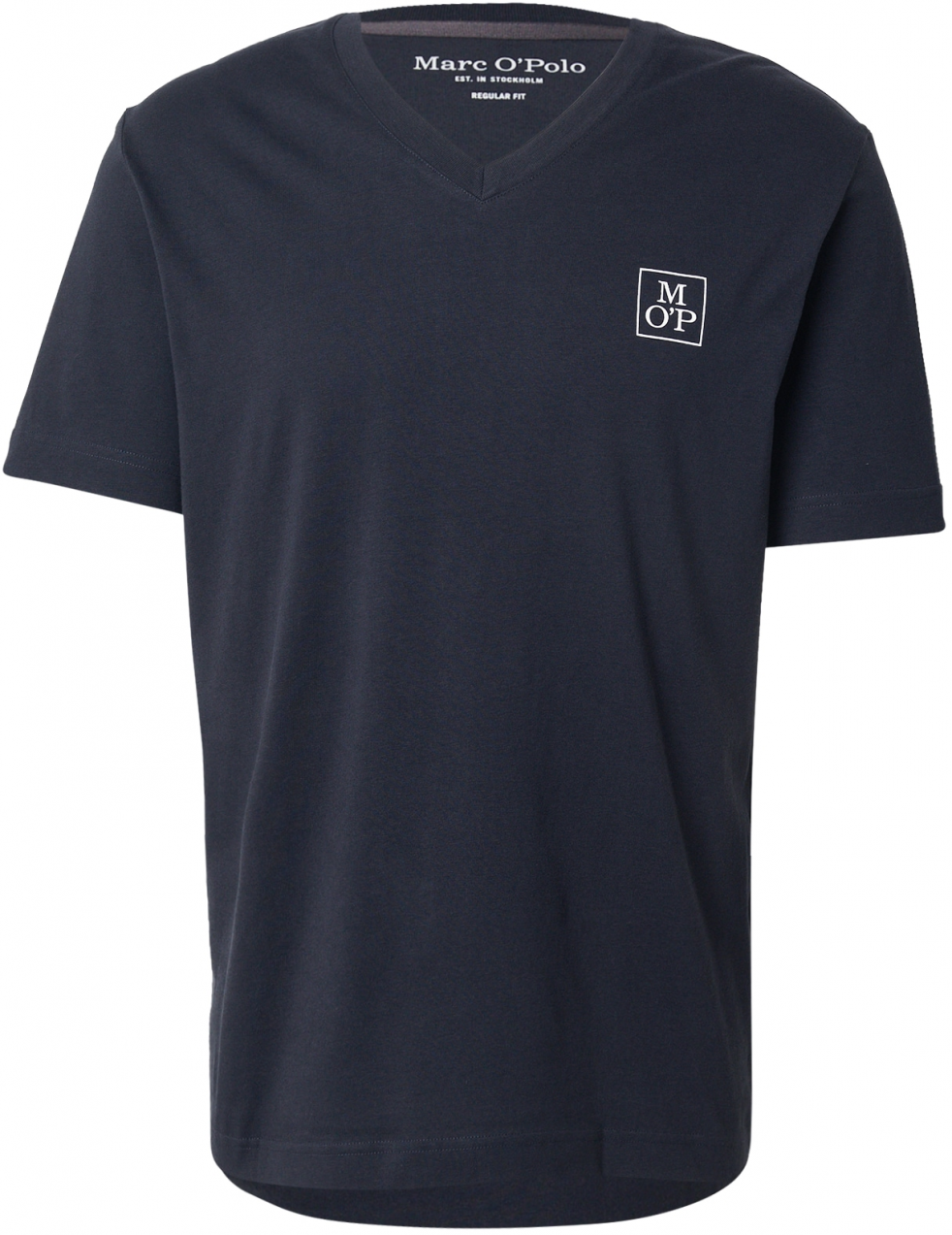 Marc O'Polo Tričko  námornícka modrá / šedobiela