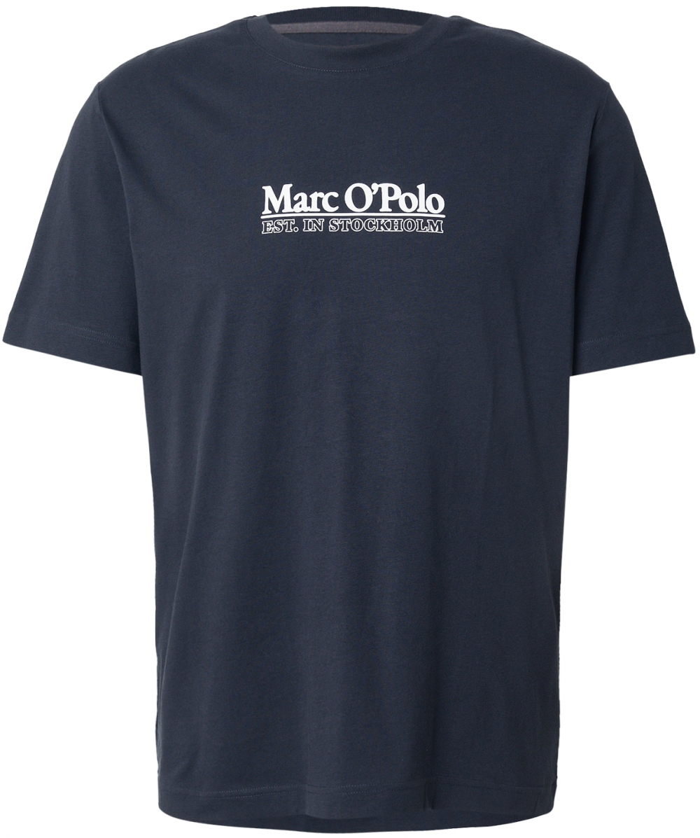 Marc O'Polo Tričko  tmavomodrá / biela