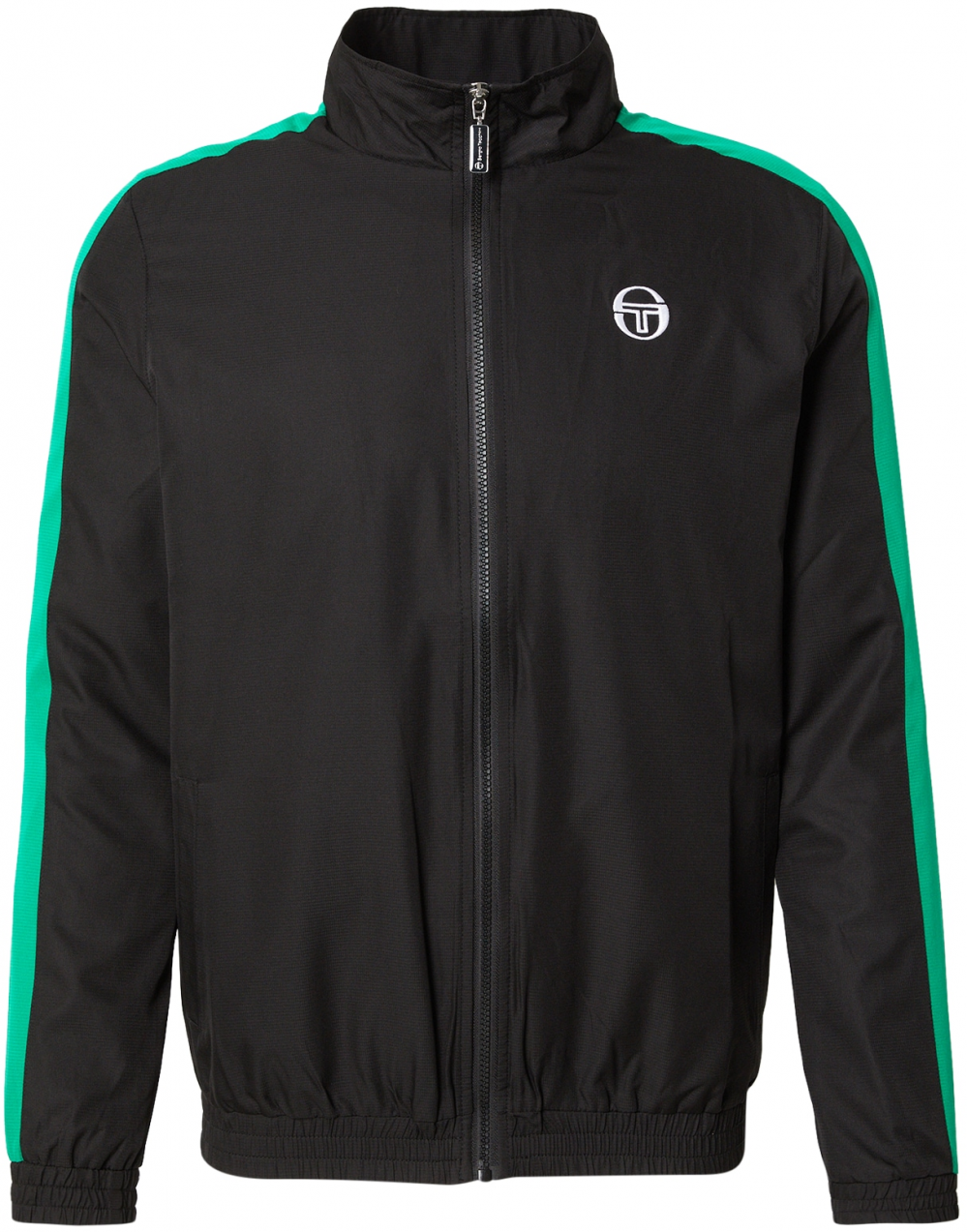 Sergio Tacchini Prechodná bunda 'CARLO'  zelená / čierna / biela