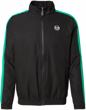 Sergio Tacchini Prechodná bunda 'CARLO'  zelená / čierna / biela