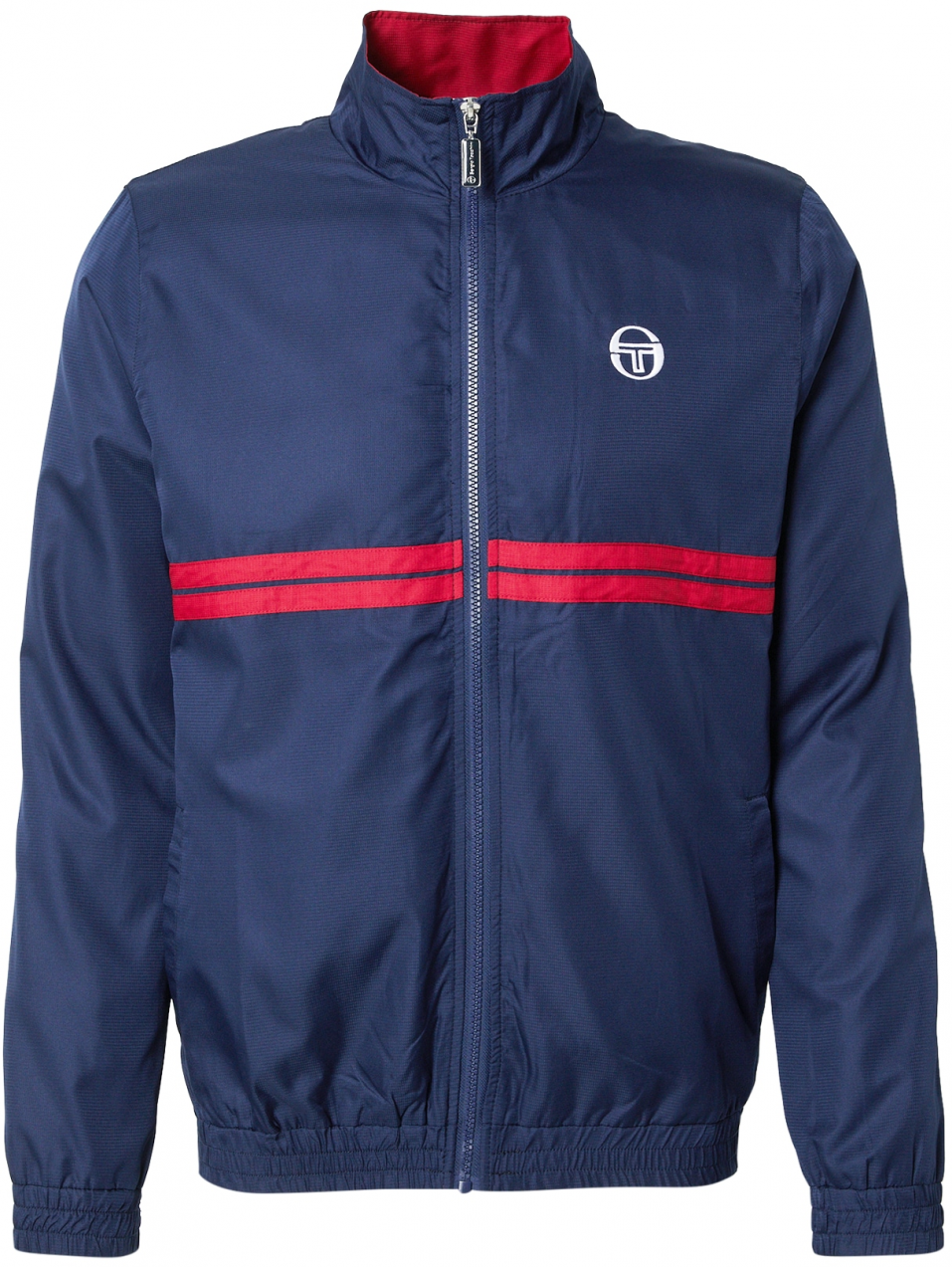Sergio Tacchini Prechodná bunda 'DINO'  tmavomodrá / svetločervená / biela