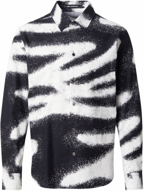 Karl Lagerfeld Košeľa  čierna / biela