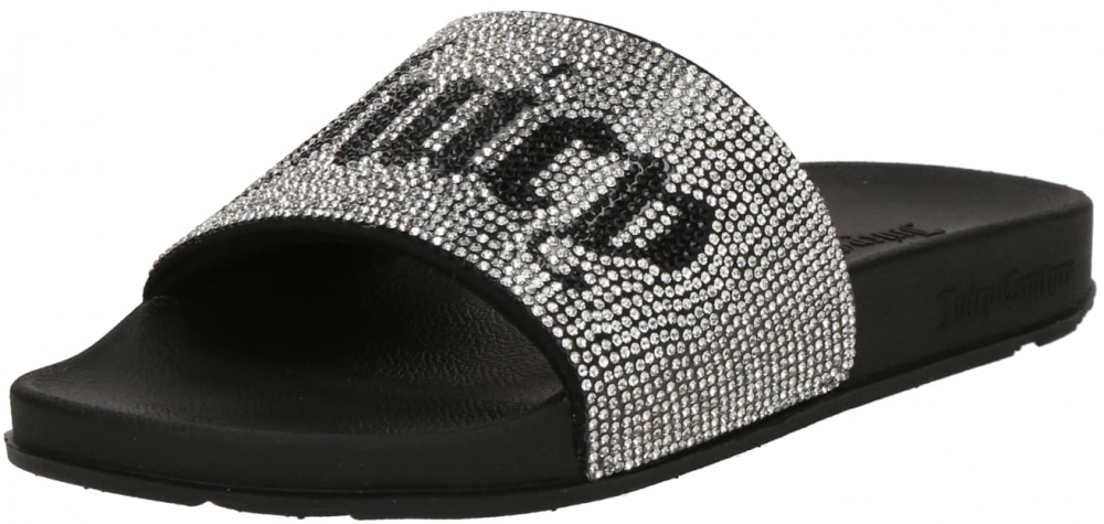 Juicy Couture Šľapky  striebornosivá / čierna