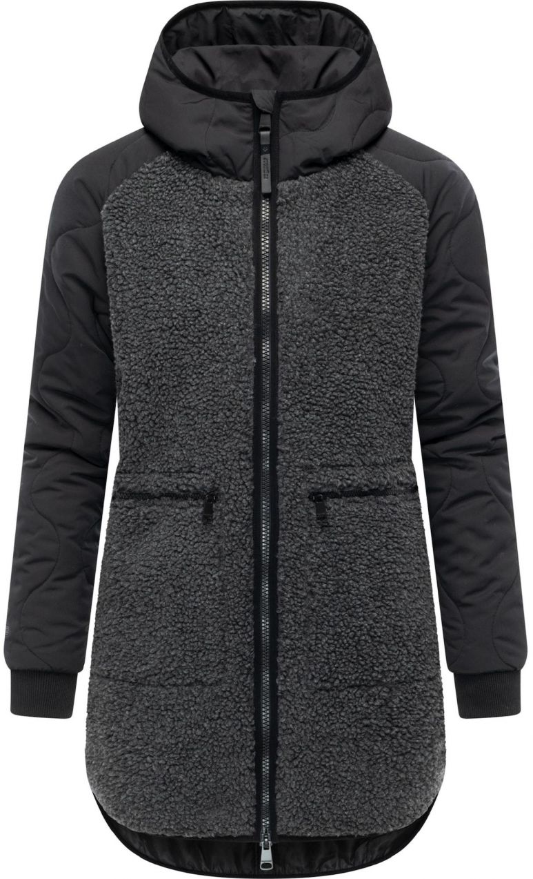 Ragwear Prechodný kabát 'Longeddy'  antracitová / čierna