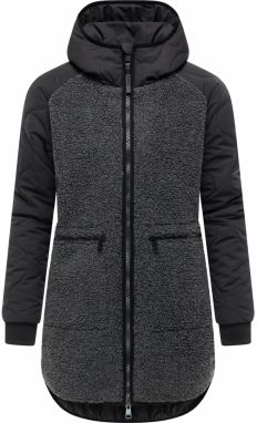 Ragwear Prechodný kabát 'Longeddy'  antracitová / čierna