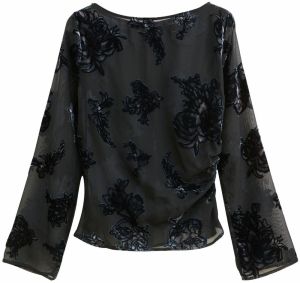 Next Blúzka  modrá / čierna