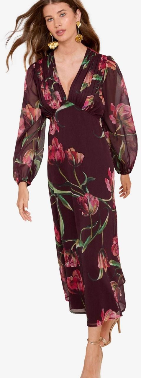 Friends Like These Šaty  zelená / cyklaménová / ružová