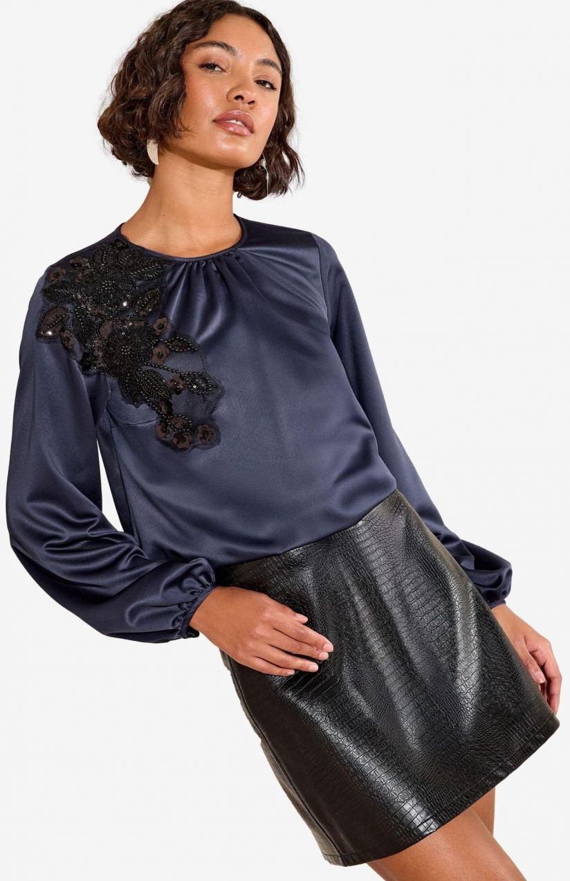 Friends Like These Blúzka  námornícka modrá / čierna