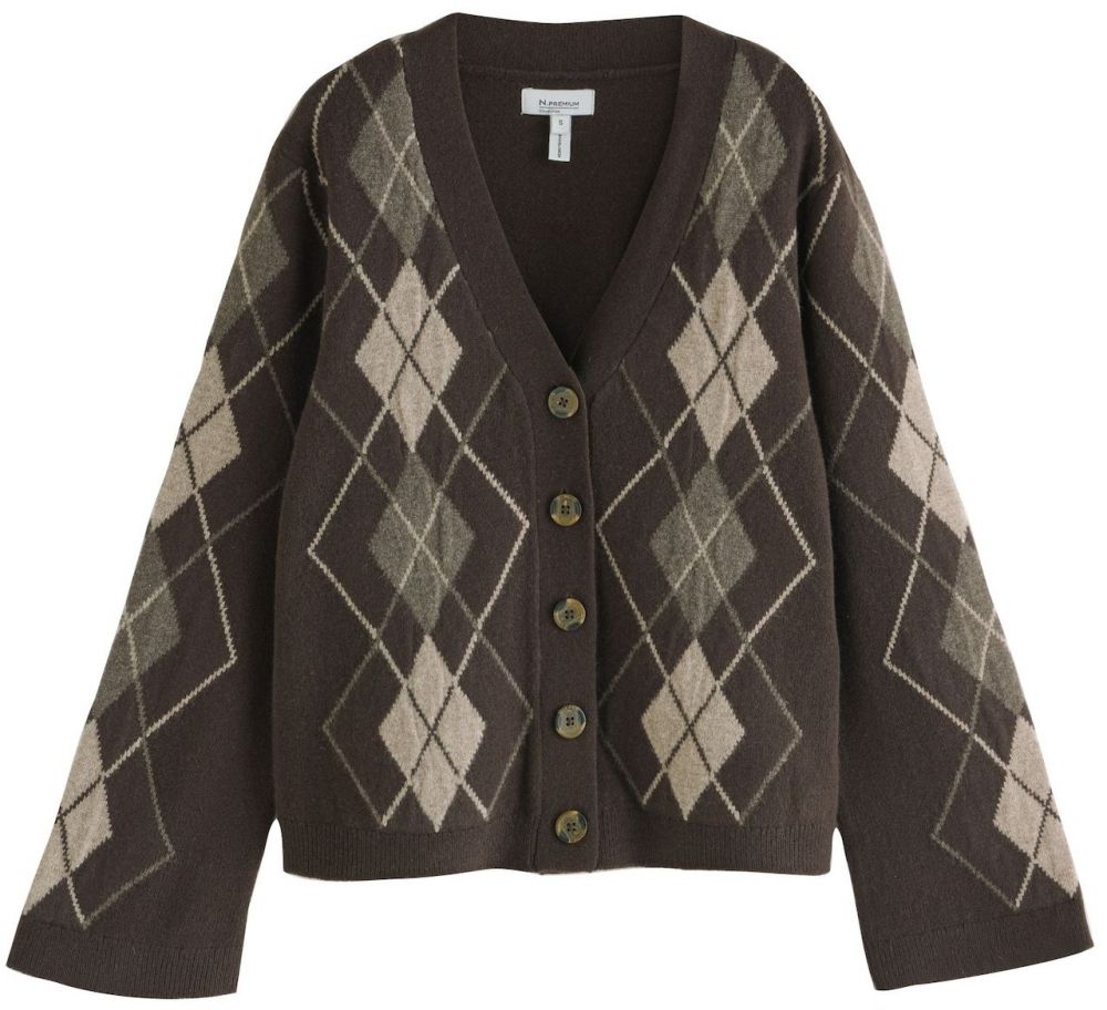 Next Kardigán  čokoládová / sivá