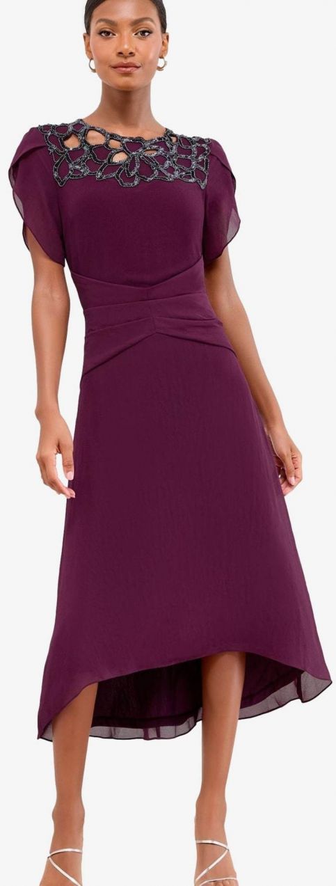 Lipsy Šaty  farba lesného ovocia