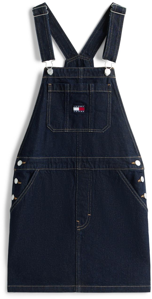 Tommy Jeans Sukňa na traky  tmavomodrá