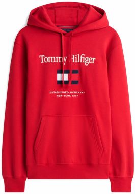 TOMMY HILFIGER Mikina  námornícka modrá / červená / biela