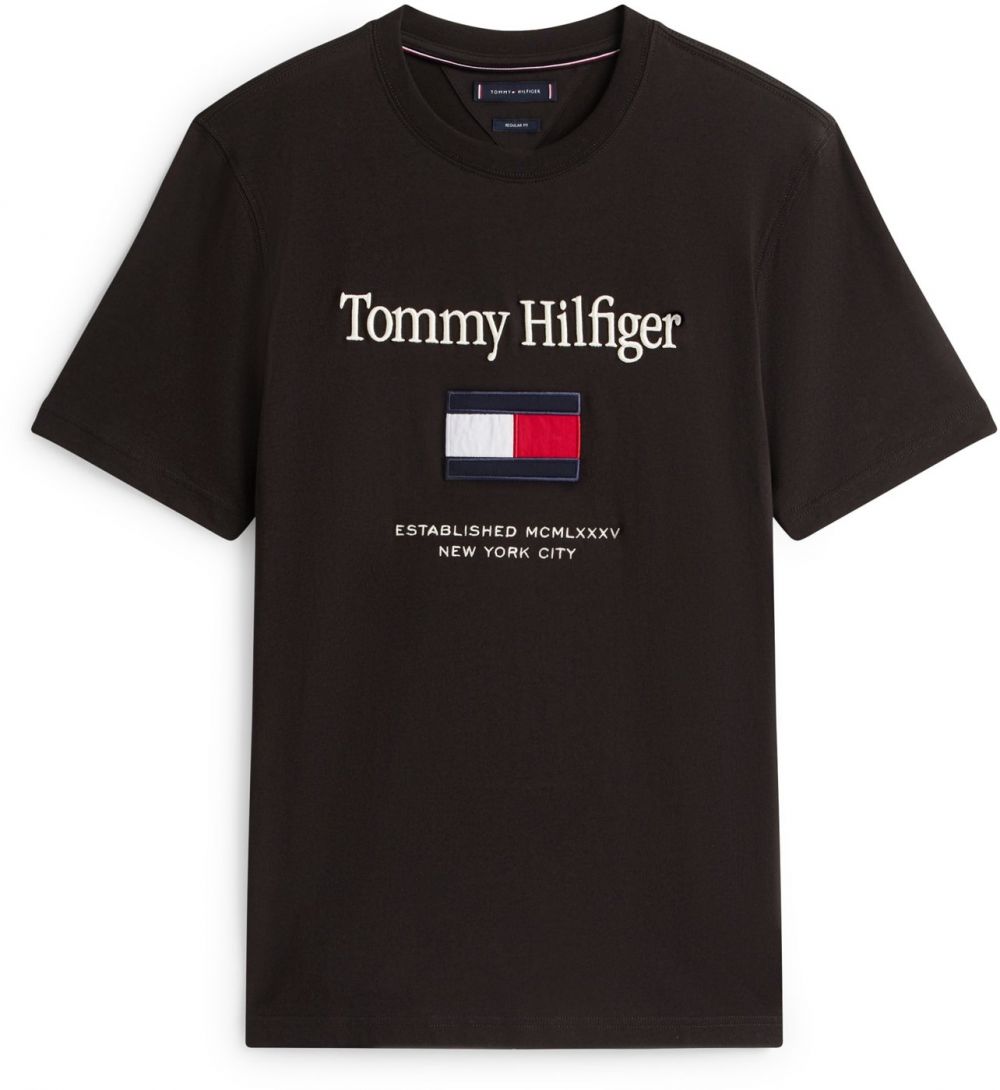 TOMMY HILFIGER Tričko  námornícka modrá / červená / čierna / biela