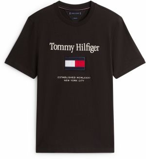 TOMMY HILFIGER Tričko  námornícka modrá / červená / čierna / biela
