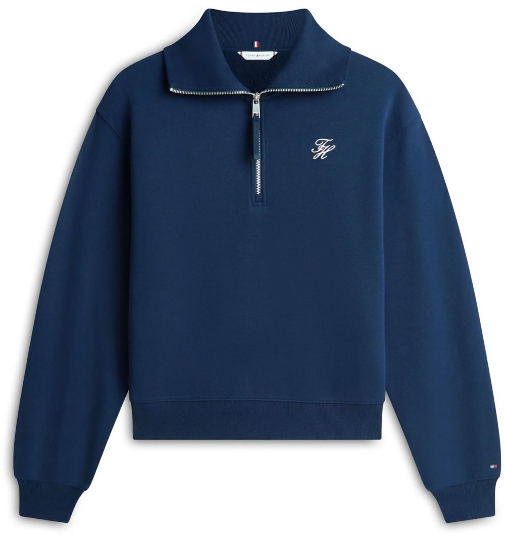 TOMMY HILFIGER Mikina  námornícka modrá / biela