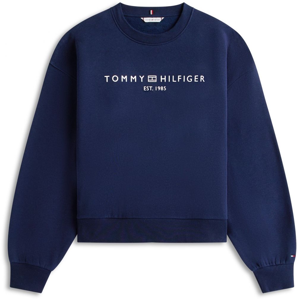 TOMMY HILFIGER Mikina  námornícka modrá / biela