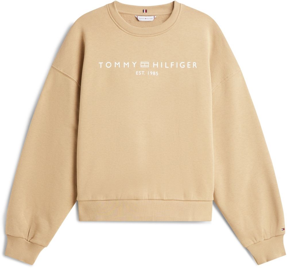 TOMMY HILFIGER Mikina  piesková / biela