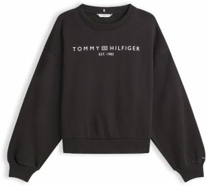 TOMMY HILFIGER Mikina  čierna / biela