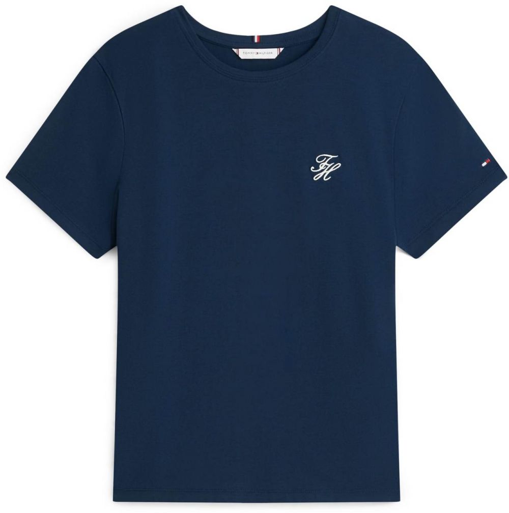 TOMMY HILFIGER Tričko  námornícka modrá / červená / biela