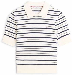 TOMMY HILFIGER Sveter  čierna / biela ako vlna