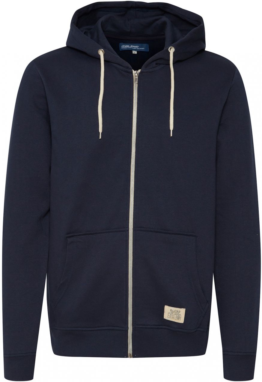 BLEND Tepláková bunda  námornícka modrá