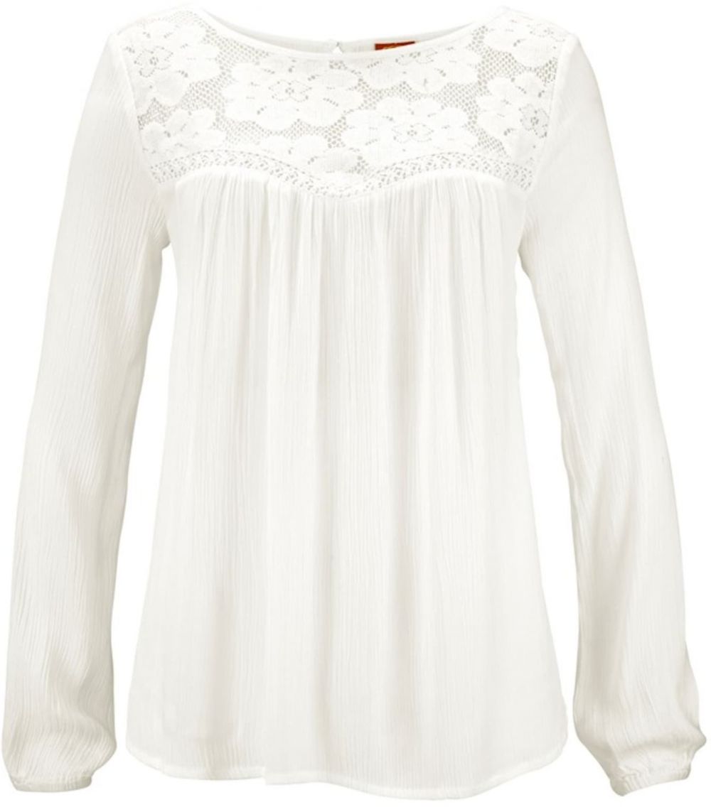 BUFFALO Blúzka  šedobiela