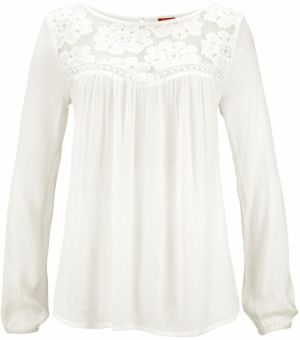 BUFFALO Blúzka  šedobiela