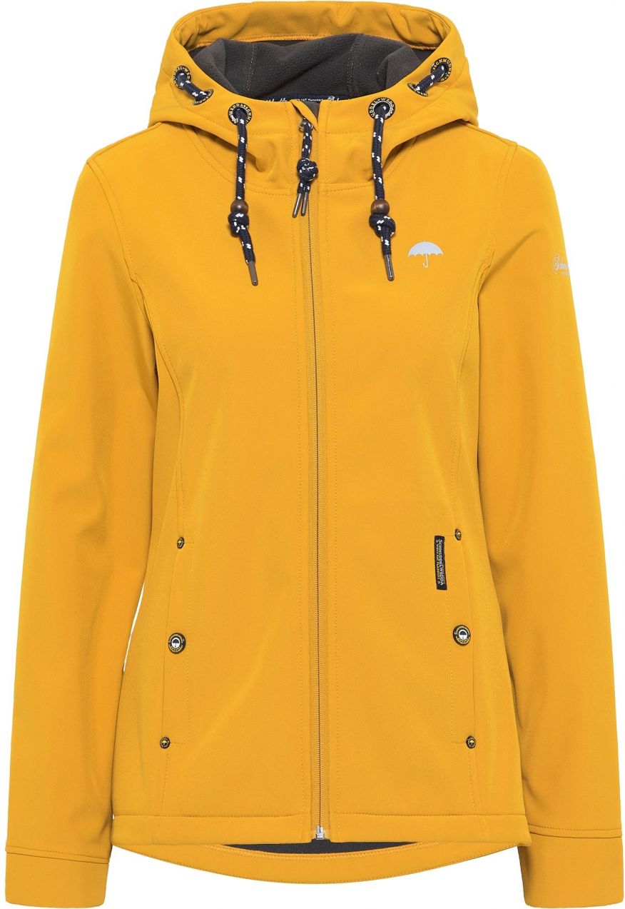 Schmuddelwedda Prechodná bunda 'Albee'  horčicová / biela