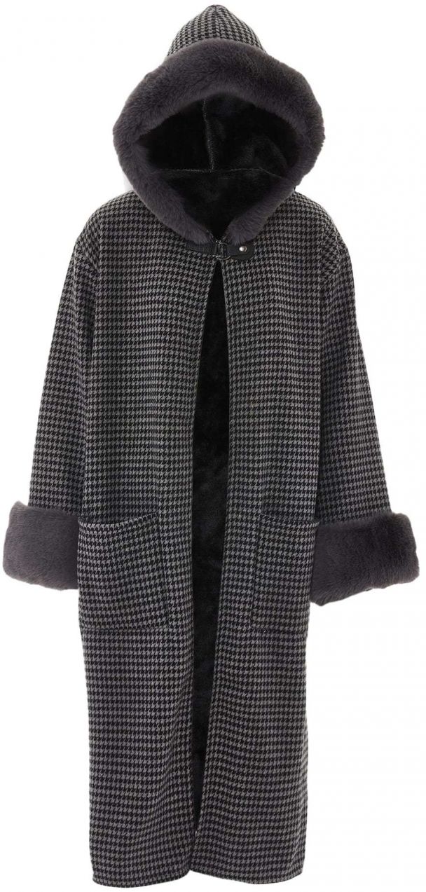 FRAULLY Pelerína  tmavosivá