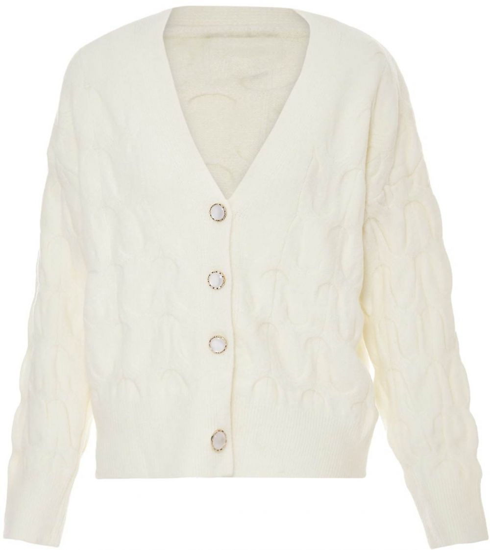 CARNEA Kardigán  biela ako vlna