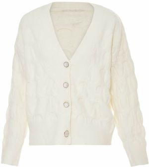 CARNEA Kardigán  biela ako vlna