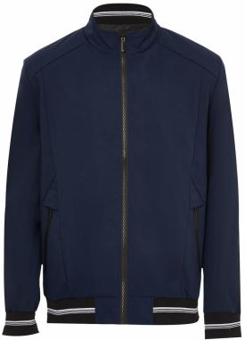 HOBUS Prechodná bunda  námornícka modrá / biela