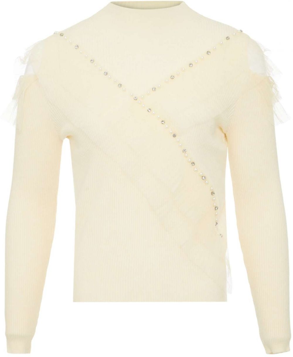 bling bling by leo Sveter  biela ako vlna