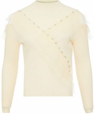 bling bling by leo Sveter  biela ako vlna