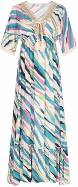 IZIA Šaty  béžová / modrá / ružová / čierna