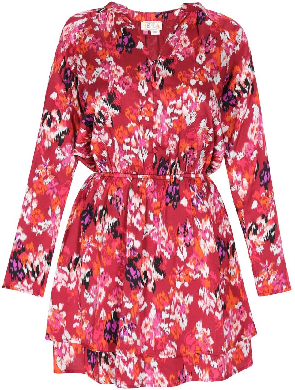 IZIA Košeľové šaty  fuksia / rubínová / čierna / biela