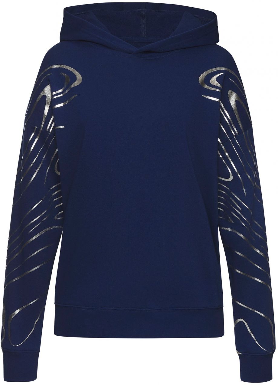 LASCANA ACTIVE Mikina  námornícka modrá / strieborná