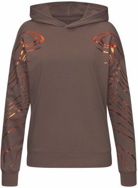 LASCANA ACTIVE Mikina  hnedá / zmiešané farby