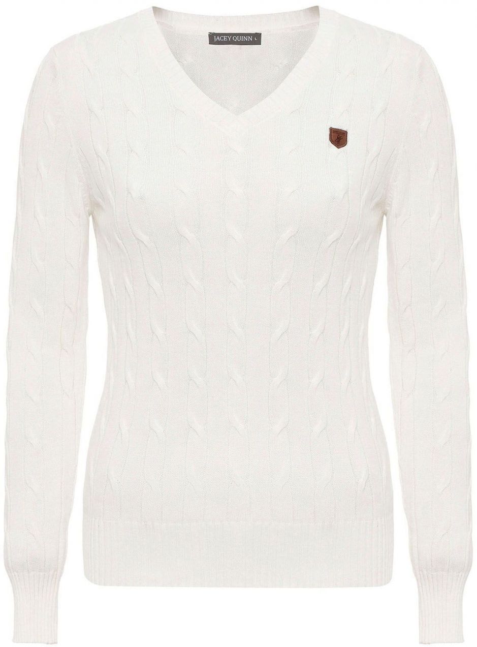 Jacey Quinn Sveter  šedobiela