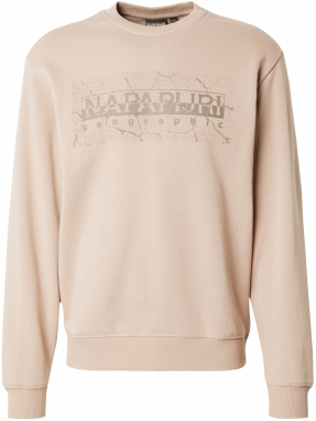 NAPAPIJRI Mikina 'B-ALBULA'  béžová / tmavobéžová