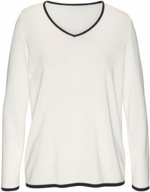 VIVANCE Sveter  čierna / biela