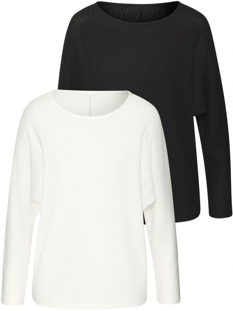 VIVANCE Tričko  čierna / biela