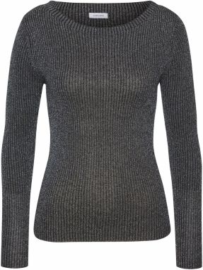 LASCANA Sveter  čierna melírovaná